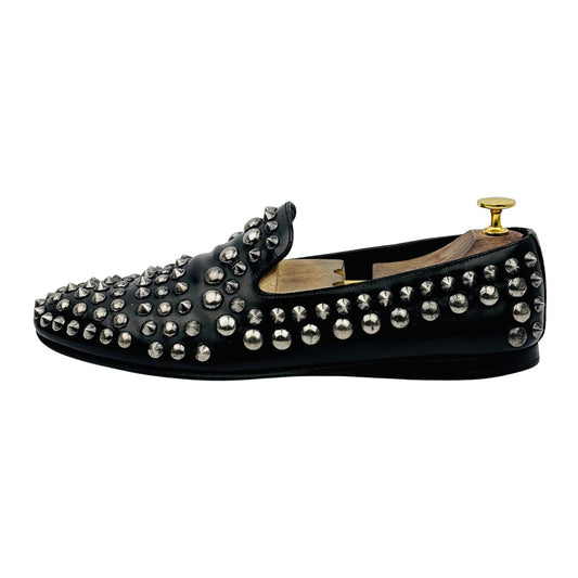Prada Men's Spikes Flats Leather Shoes (Size 43/43.5)