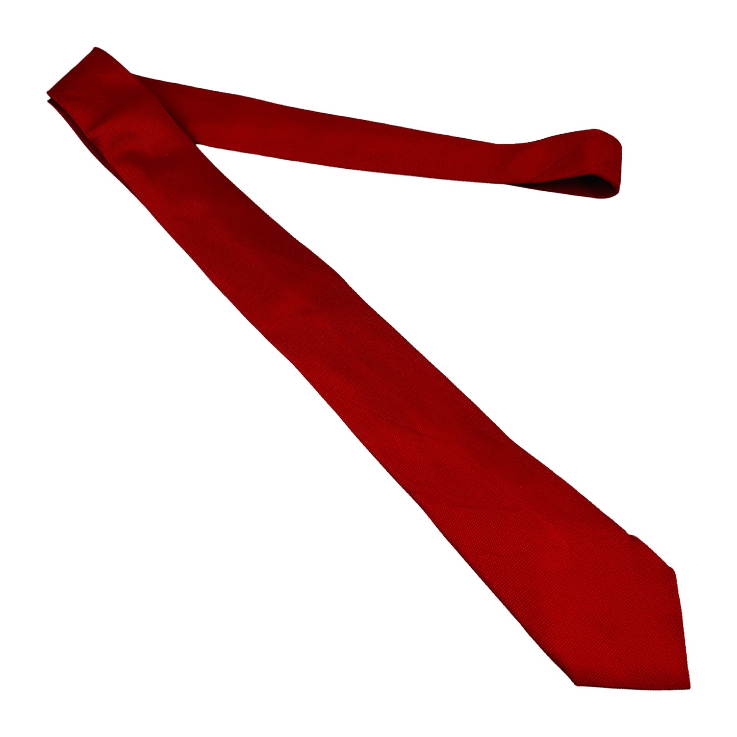 Eton Red 'Textured Weave Pattern' Tie (Size Slim Fit)