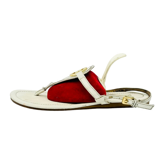 Michael Kors Casey Canvas Sandals (Size 36.5) - RN178