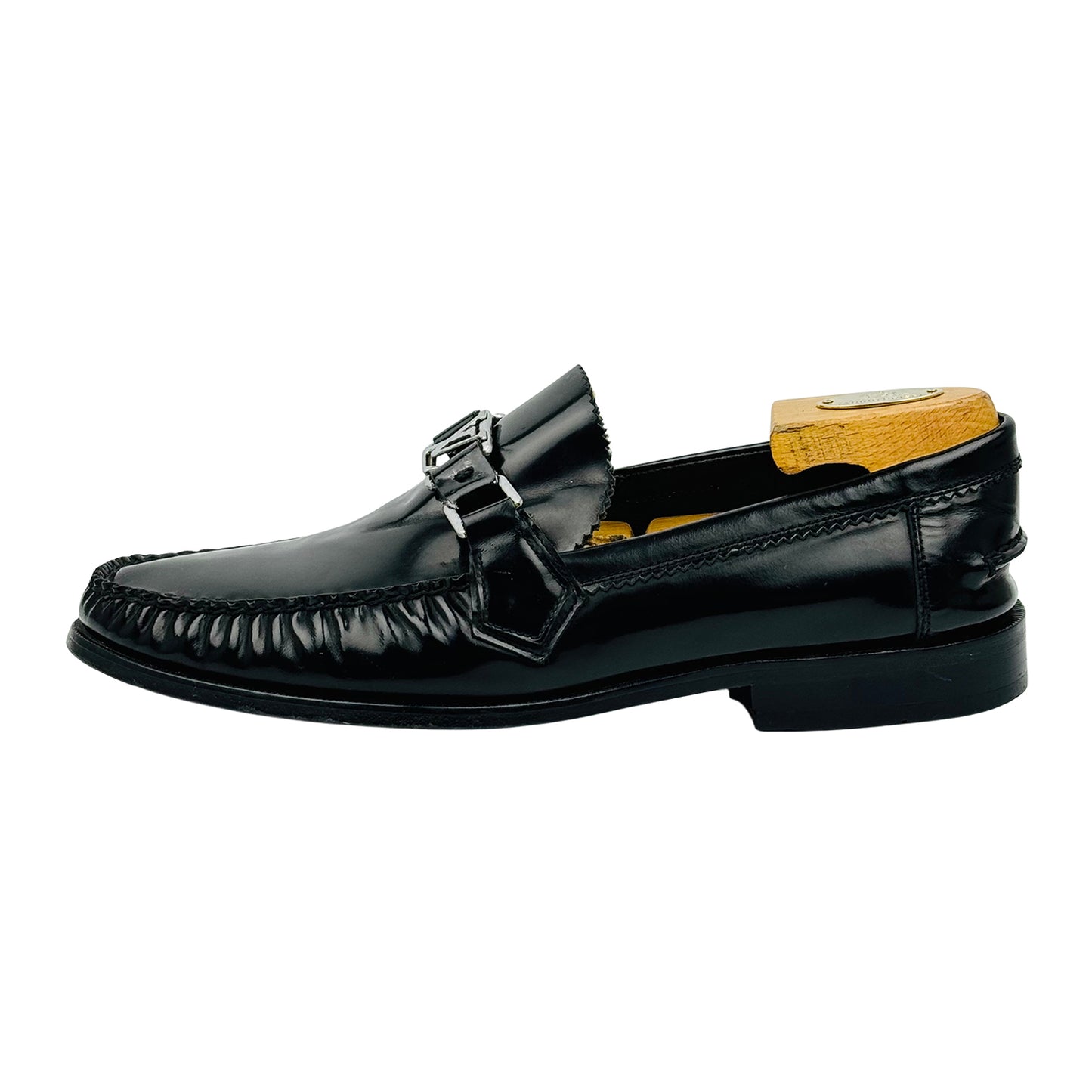Louis Vuitton Men's Major Black Leather Loafers (Size 42/42.5)