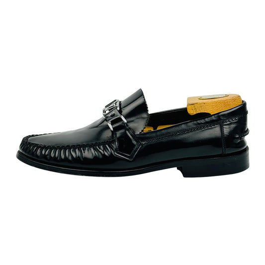 Louis Vuitton Men's Major Black Leather Loafers (Size 42/42.5)