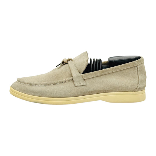 Loro Piana Summer Charms Walk Beige Loafers (Size 41) - I 43182