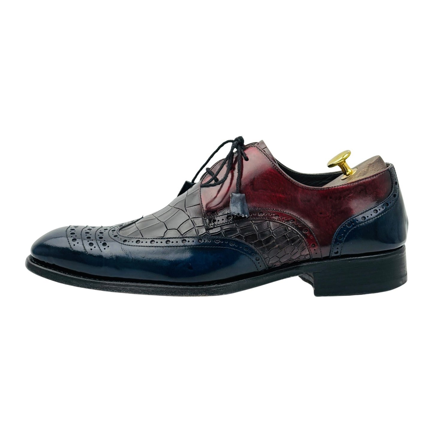 Harris Firenze Croc-Embossed Derby Shoes (Size 43)