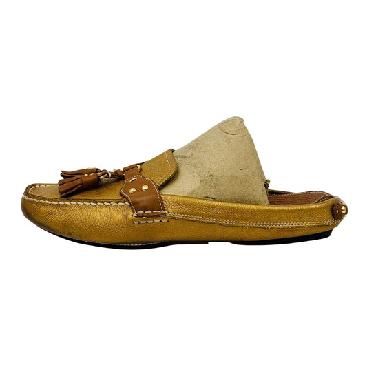 Cole Haan Golden leather Mules (Size 38) - D17633