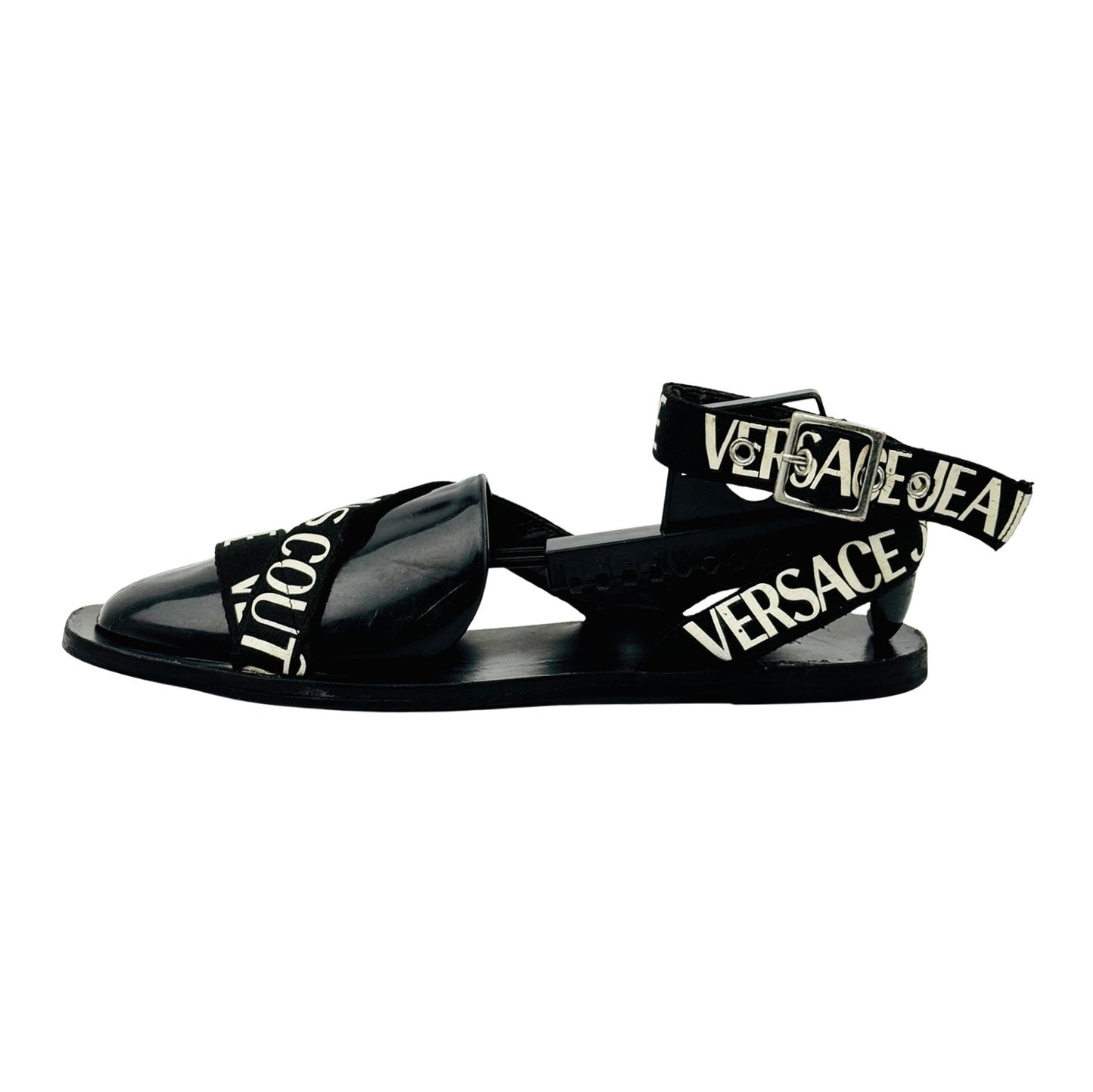 Versace Jeans Couture Black Sandals (Size 37)