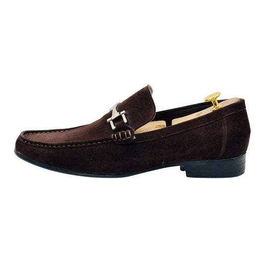 Gucci Men's Horsebit Brown Suede Loafers (Size 43)