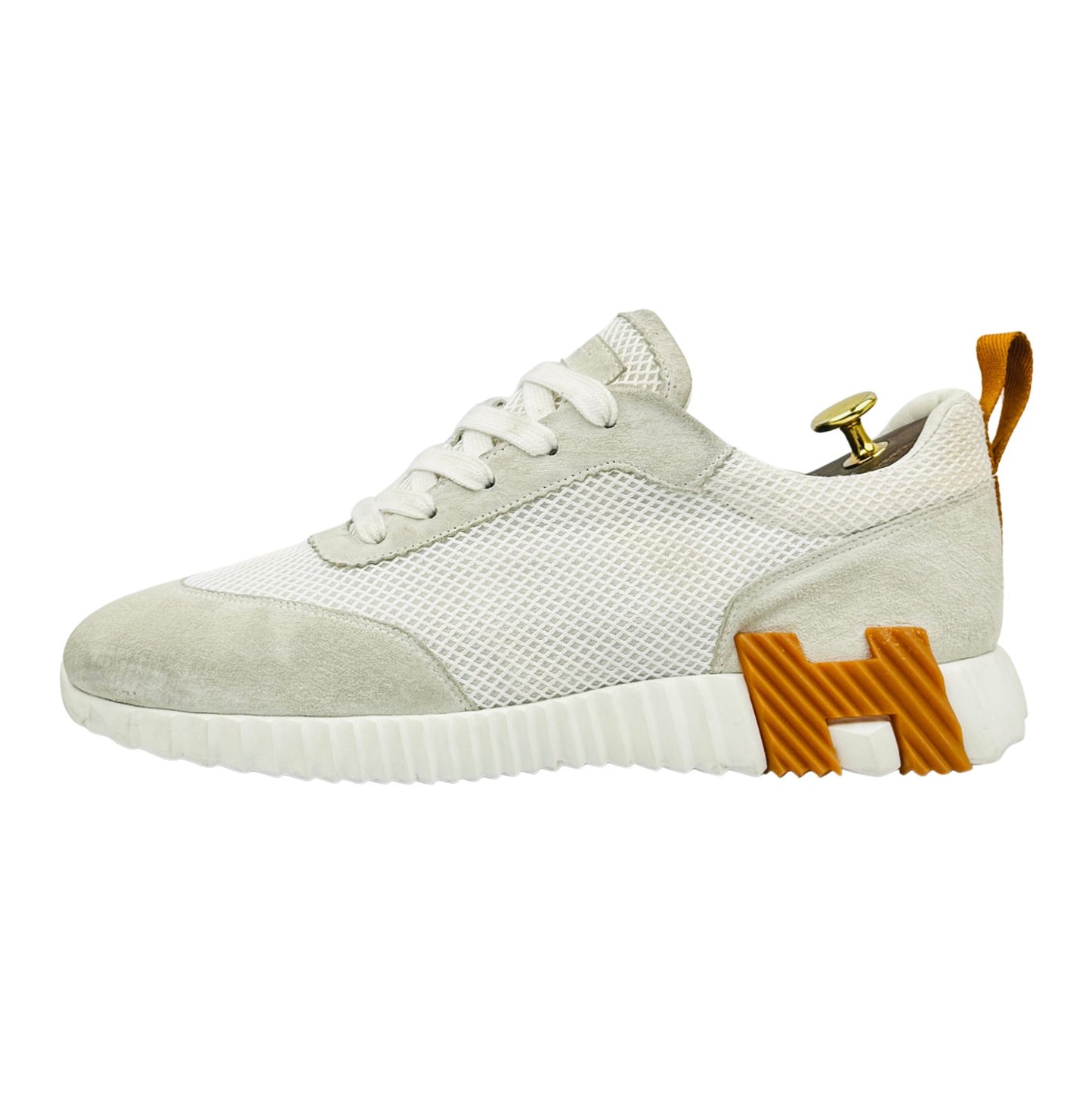 Hermès Men's Bouncing 'Blanc' Sneakers (Size 43)