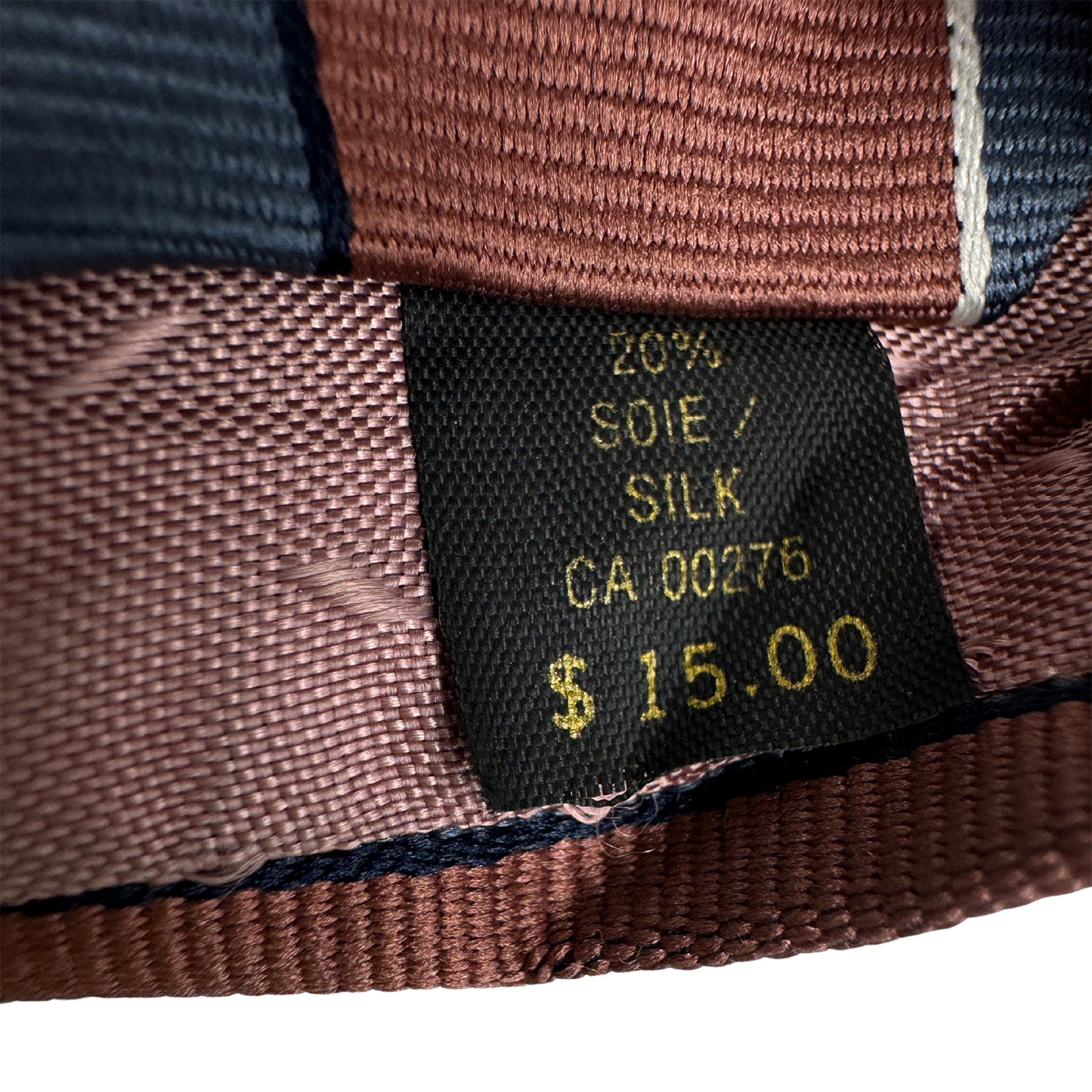 Yves Saint Laurent Rust 'Diagonal Stripes' Tie (Size Regular)