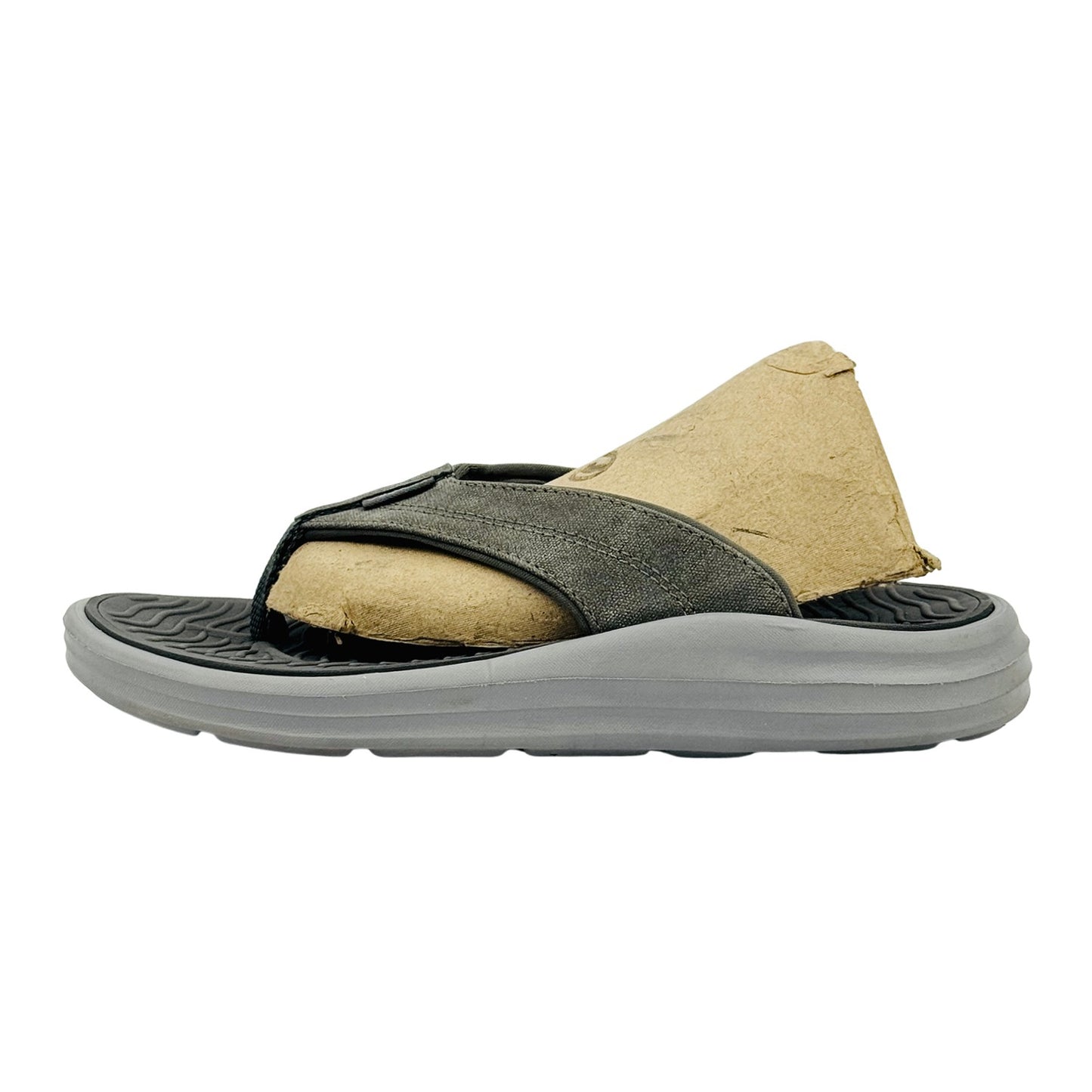George Atlantic II Olive Grey Flip Flops (Size 39.5)