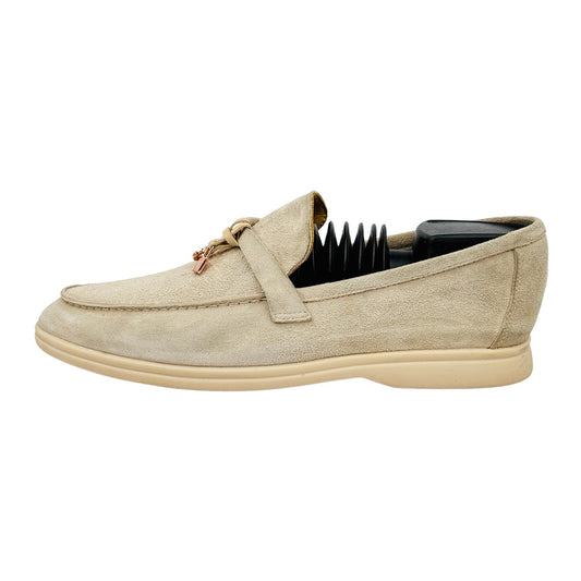 Loro Piana Summer Walk Beige Loafers (Size 41/41.5) - H 18068