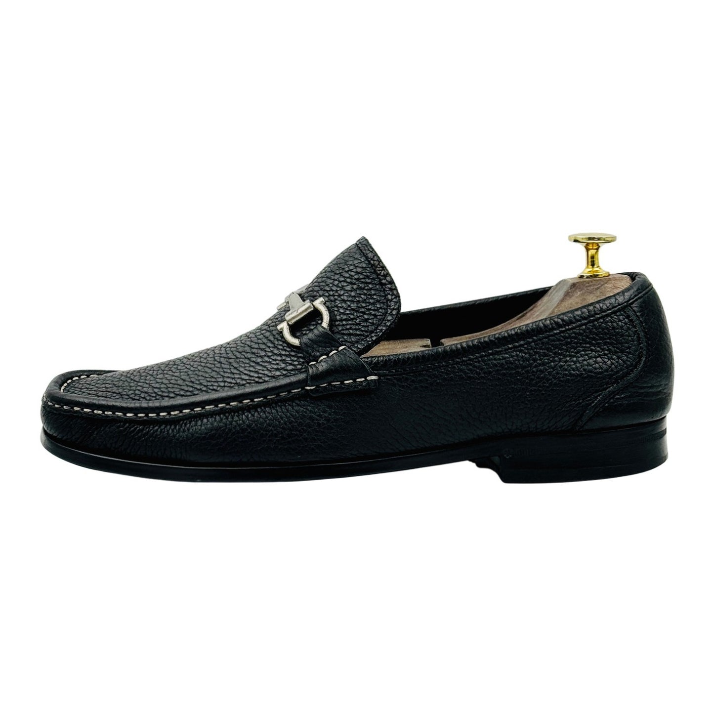 Salvatore Ferragamo Magnifico Black Loafers (Size 42)
