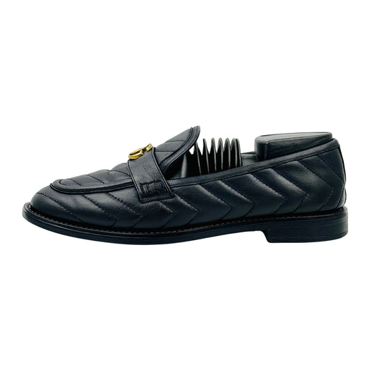 Gucci Double G Marmont Black Leather Loafers (Size 40)