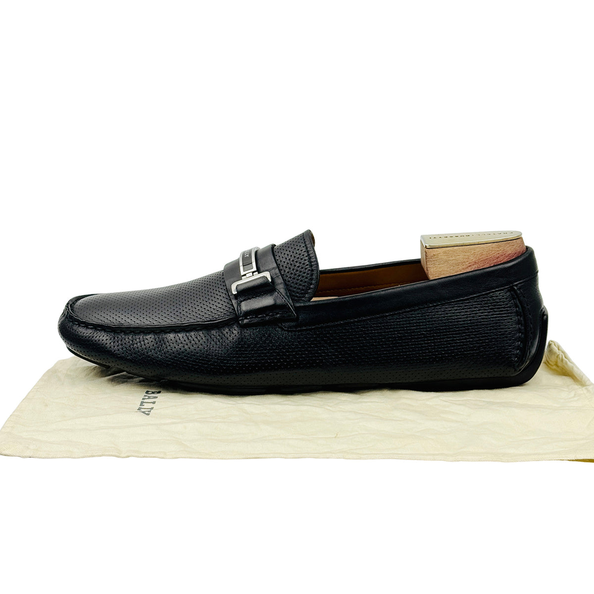 Bally Drulio Perforated Leather Loafers (Size 46) - 6211255