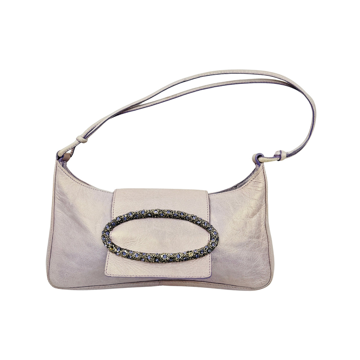 Claudio Orciani Metallic Leather Shoulder Bag