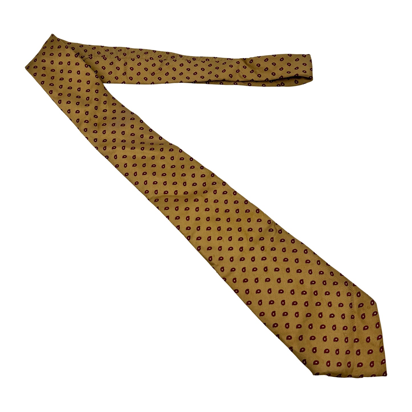 Guy Laroche Golden 'Paisley-dot Pattern' Tie (Size Slim Fit)