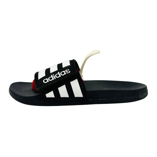 Adidas Black Adilette Comfort Adjustable Slides (Size 39) - EG1879