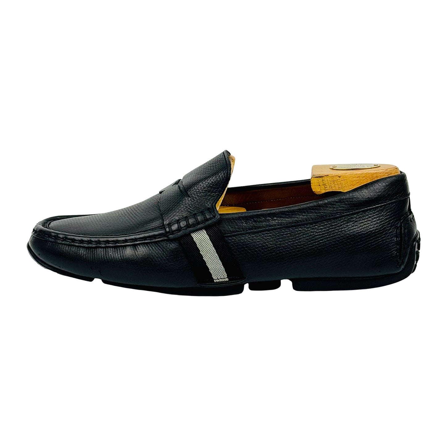 Bally Men's Pearce Black Leather Loafers (Size 42.5)