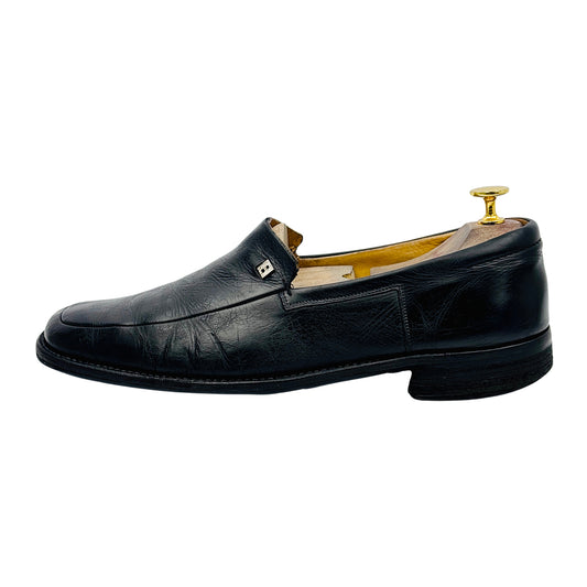Bally Men's Black Leather Loafers (Size 42.5/43)