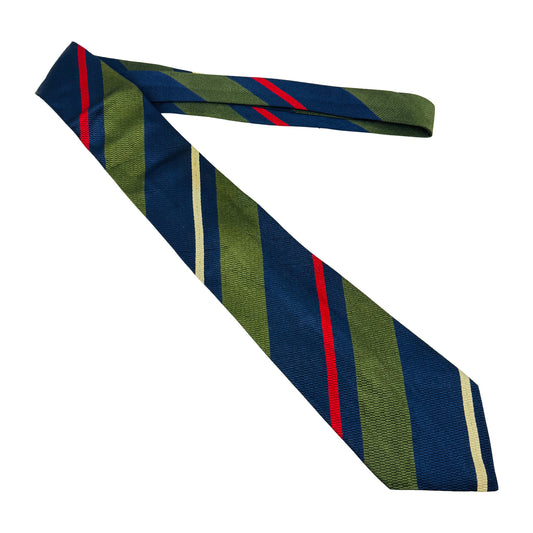 Pierre Balmain Navy Blue 'Diagonal Stripes' Tie (Size Regular)