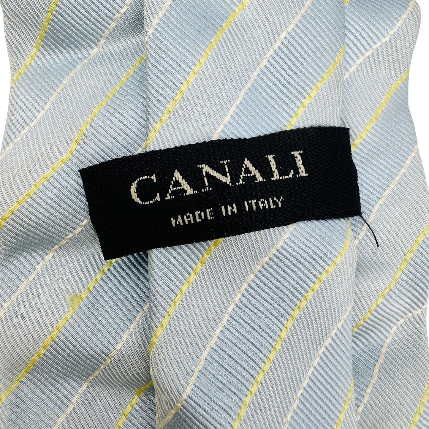Canali Sky Blue 'Diagonal Stripes' Tie (Size Regular)