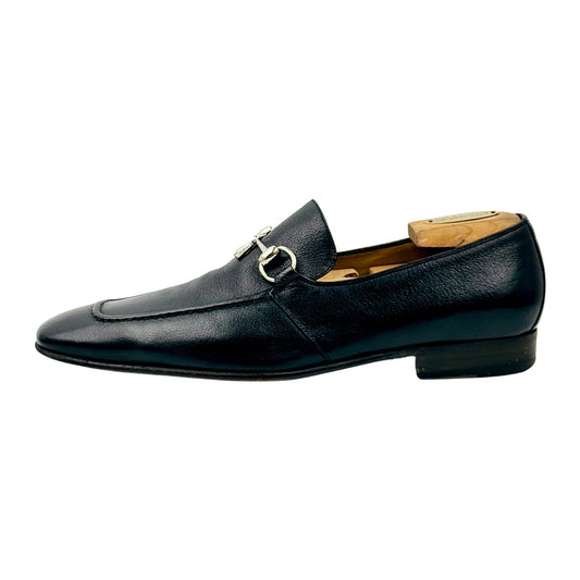 Gucci Black Leather Vintage Horsebit Loafers (Size 43)