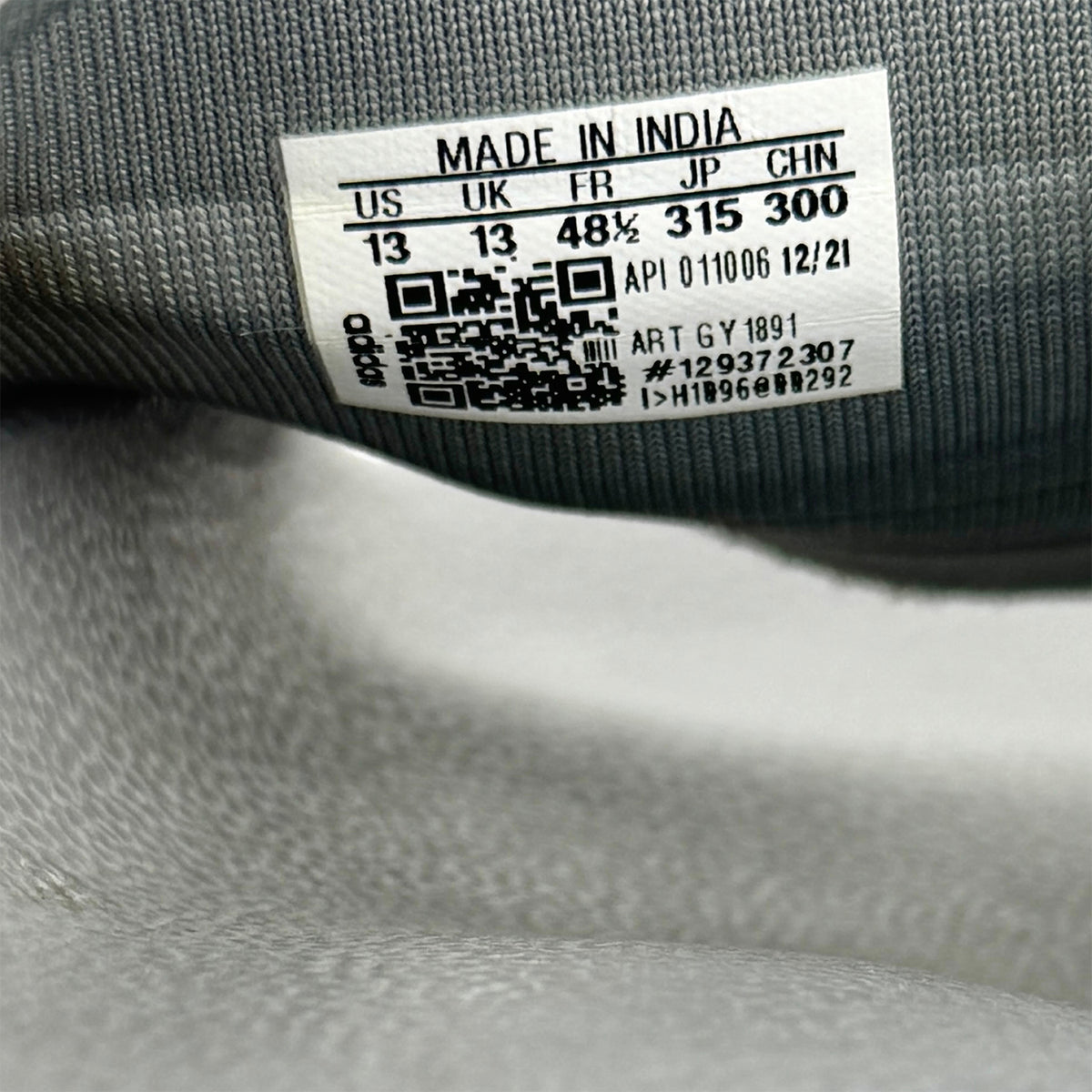 Adidas Adilette Shower 'Grey Three' Slides (Size 48.5) - GY1891