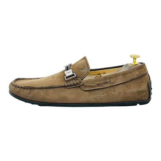 Tod's Men's Brown Suede Driving Loafers (Size 43)