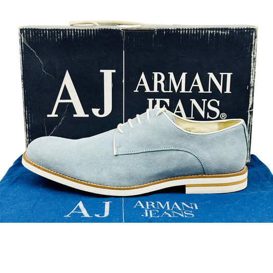 Armani Jeans Men's Light Blue Derby Shoes (Size 44)