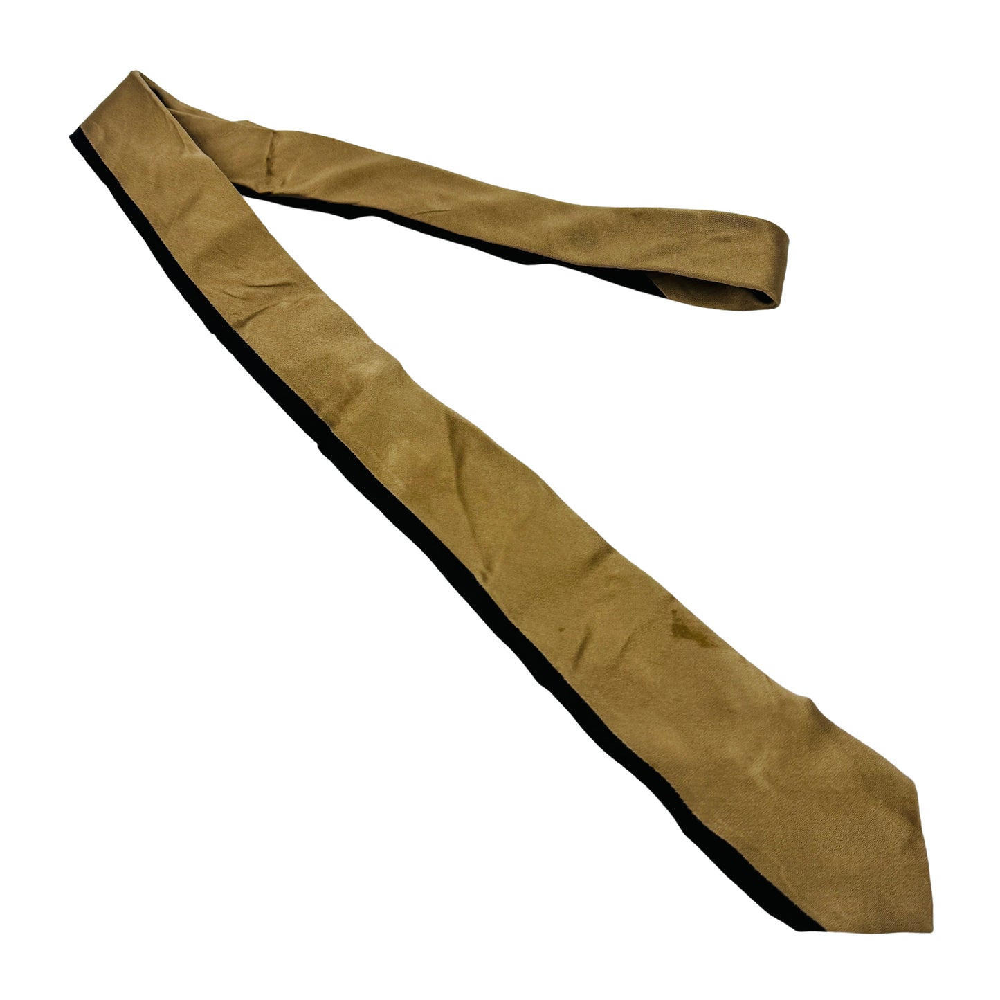 Dolce & Gabbana Olive Brown Silk Tie (Size Slim Fit)