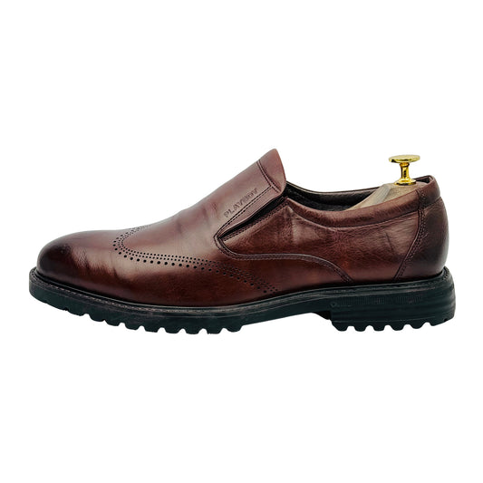 Play Boy Men's Chukka Burgundy Loafers (Size 42/42.5)