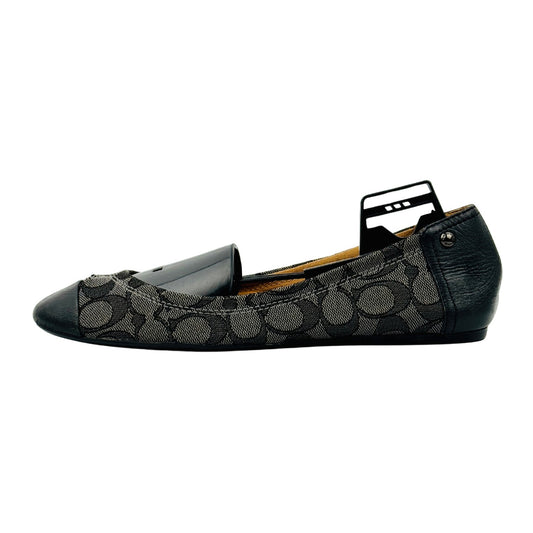 Coach Women's Chelsea Black Ballet Flats (Size 38)