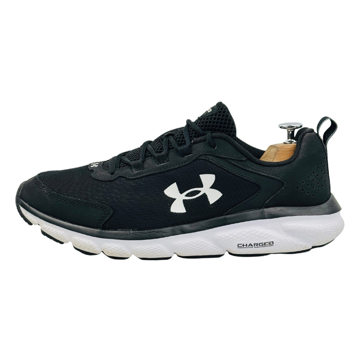 Under Armour Charged Assert 9 'Black White' Shoes (Size 44) - 3024590-001
