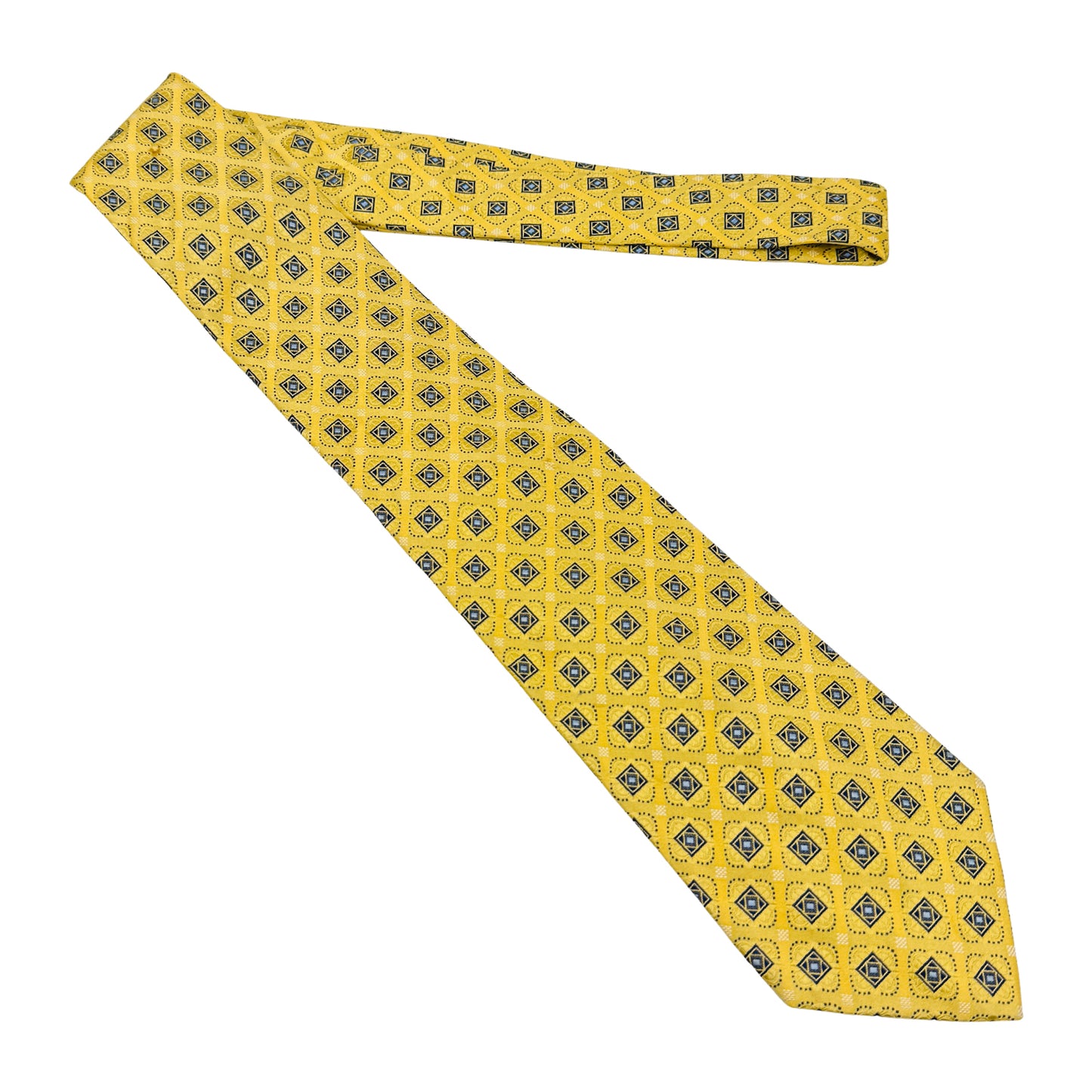 Countess Mara Golden Yellow 'Geometric Pattern' Tie (Size Regular)