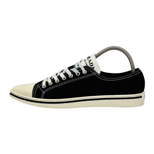 Prada Canvas Pointer Toe Low-Top Sneakers (Size 35/36) - 1E613M