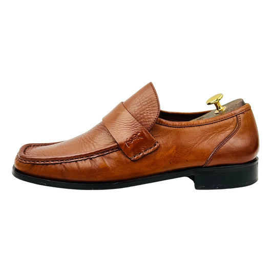 Yves Saint Laurent Men's Cognac Brown Loafers (Size 43)