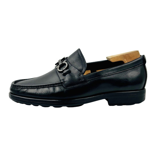 Salvatore Ferragamo David Black Loafers (Size 43)