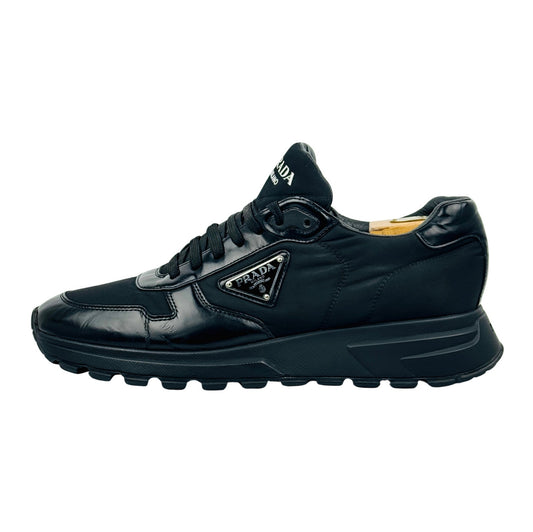 Prada Men's Prax 01 Black Sneakers (Size 44/44.5)
