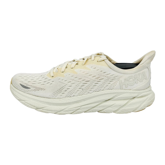 Hoka One One Clifton 8 White Shoes (Size 43.5/43) - 1119393‑WWH