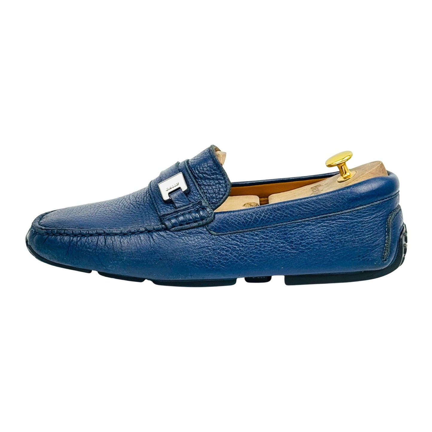 Bally Men's Picaro Blue Leather Loafers (Size 42.5/43)