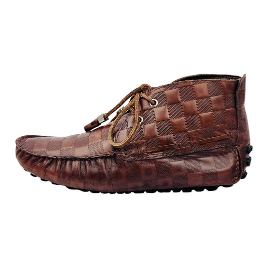 Louis Vuitton Damier Embossed Brown Shoes (Size 39/39.5)