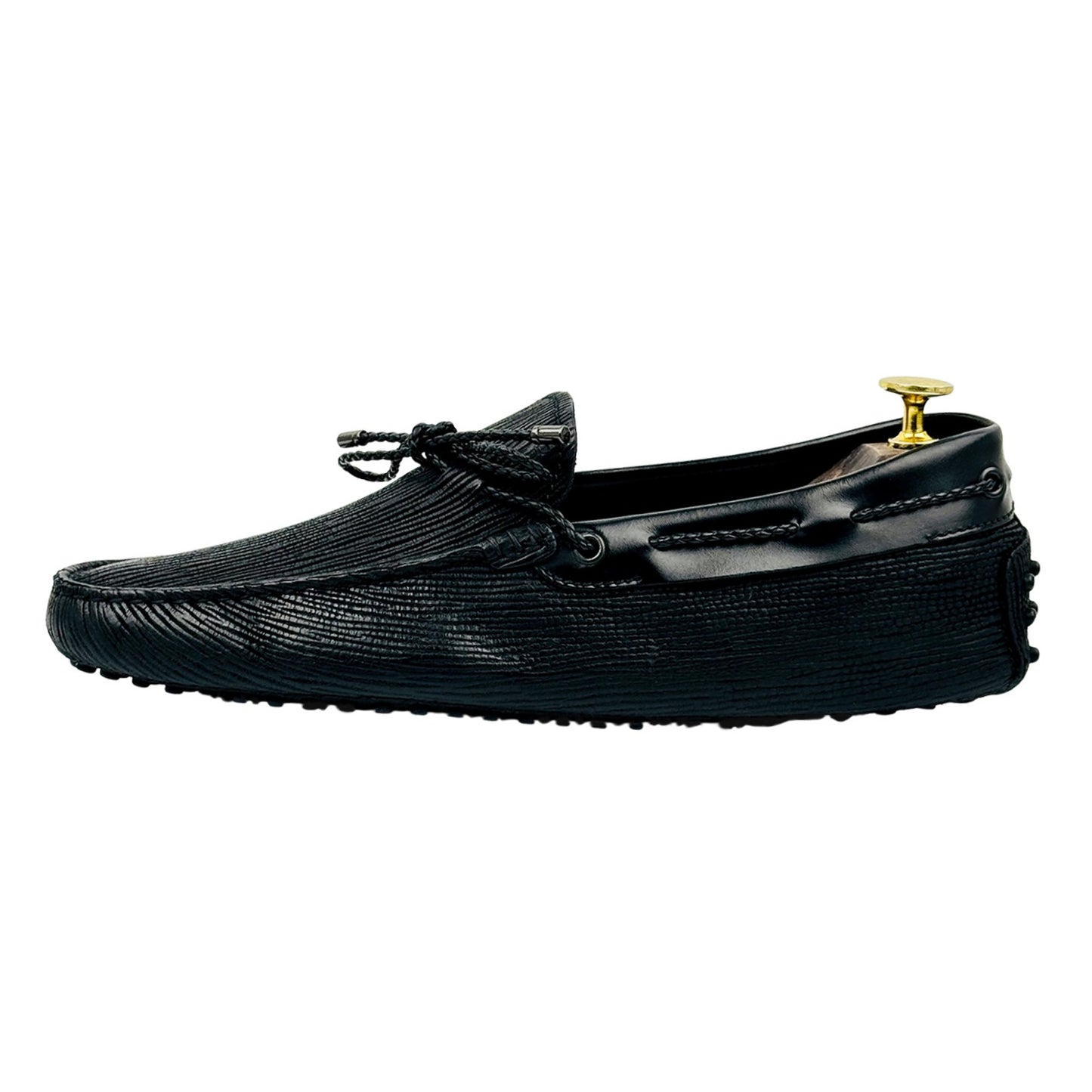 Tod's Laccetto Black Driving Loafer (Size 42)