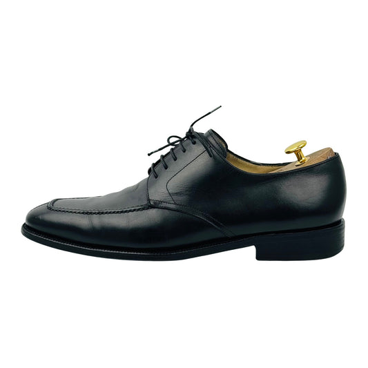 Salvatore Ferragamo Black Leather Derby Shoes (Size 44/44.5)