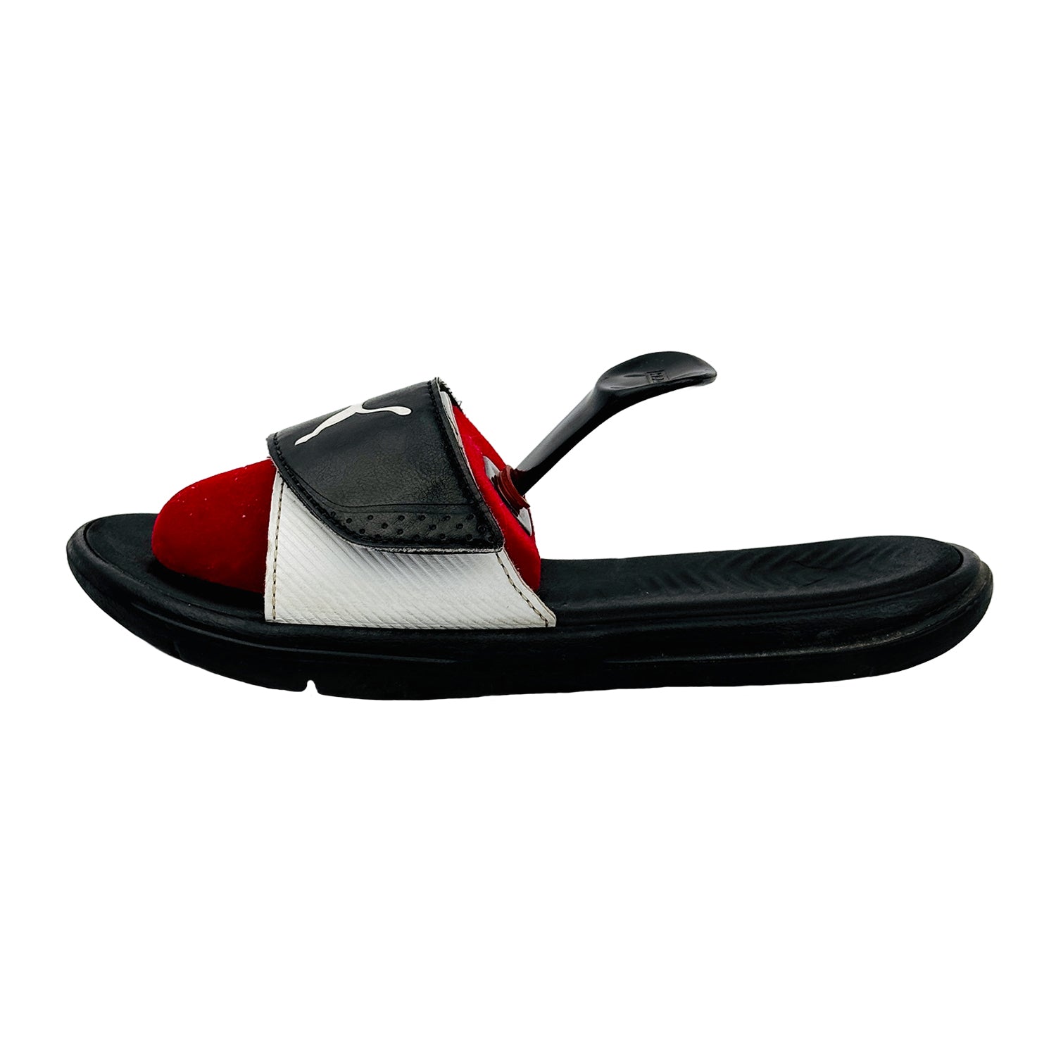 Image of Puma Formlite Black White Slippers (Size 37.5) - VSK-0218