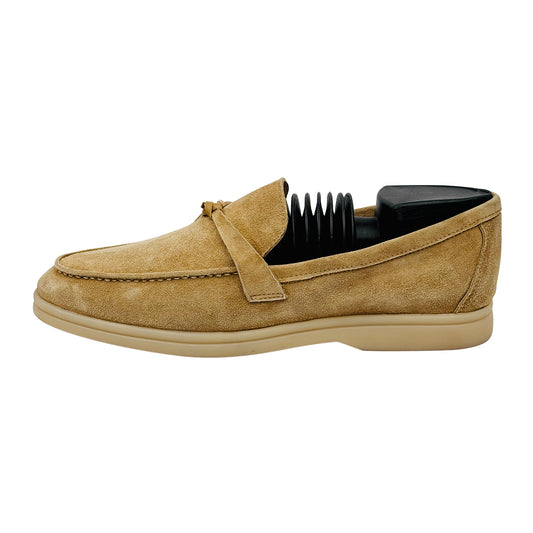 Loro Piana Summer Walk Beige Loafers (Size 40/40.5) - Z62816