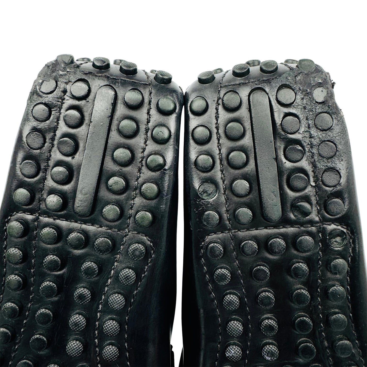 Louis Vuitton Men's Black Leather Loafers (Size 44/44.5)