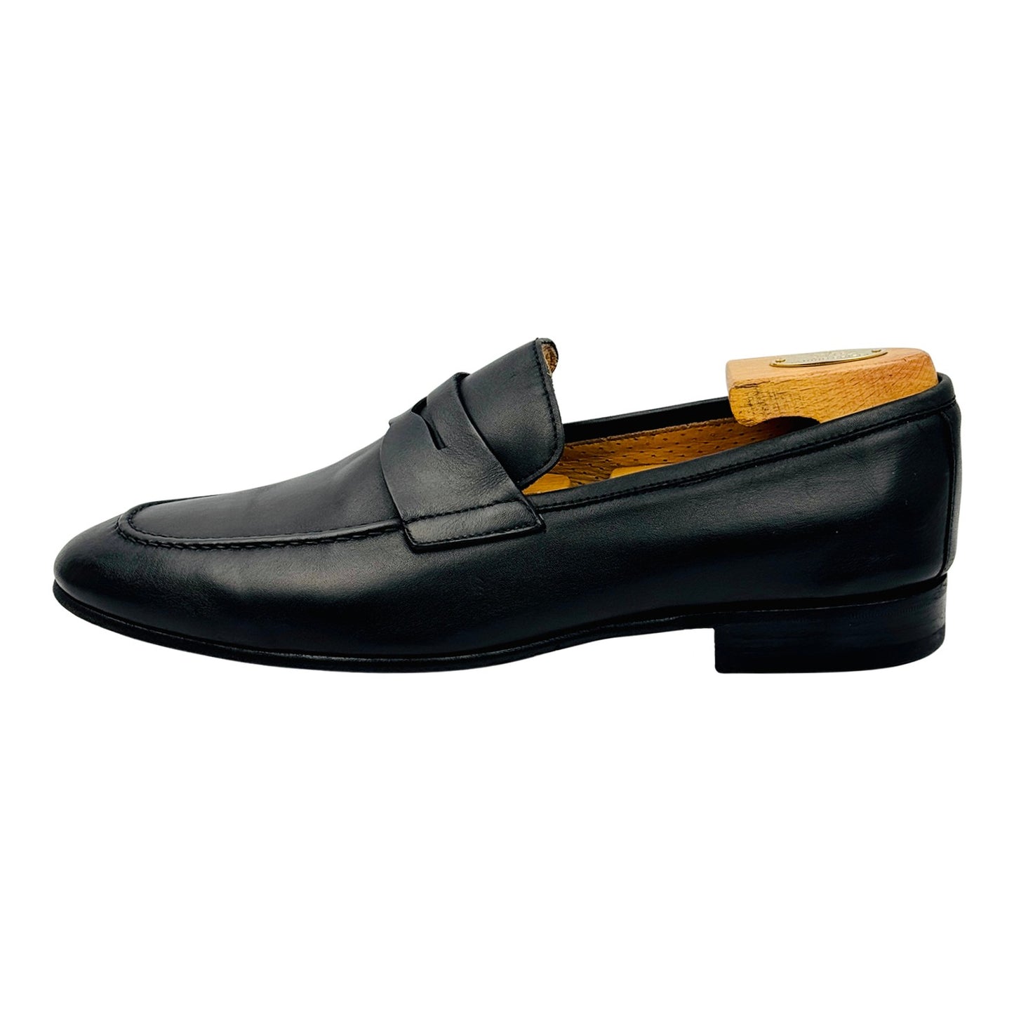 Berwick 1707 Black Penny Loafers (Size 43/43.5) - 5062