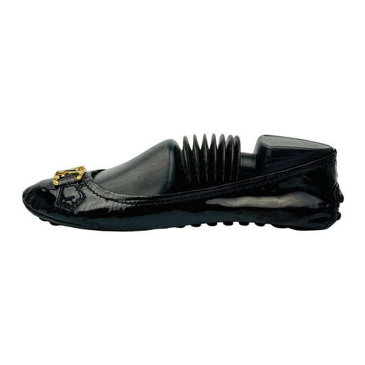 Louis Vuitton Black Patent Leather Flats (Size 39/39.5)