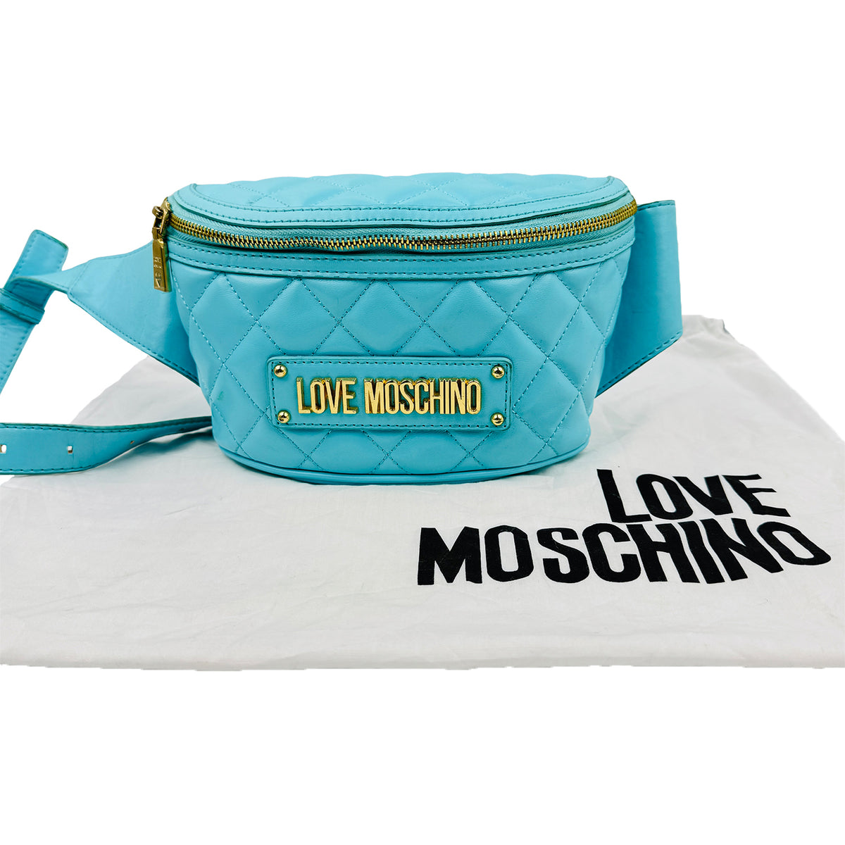 Love Moschino Quilted Logo Belt Bag - JC4003PP1OLA0701