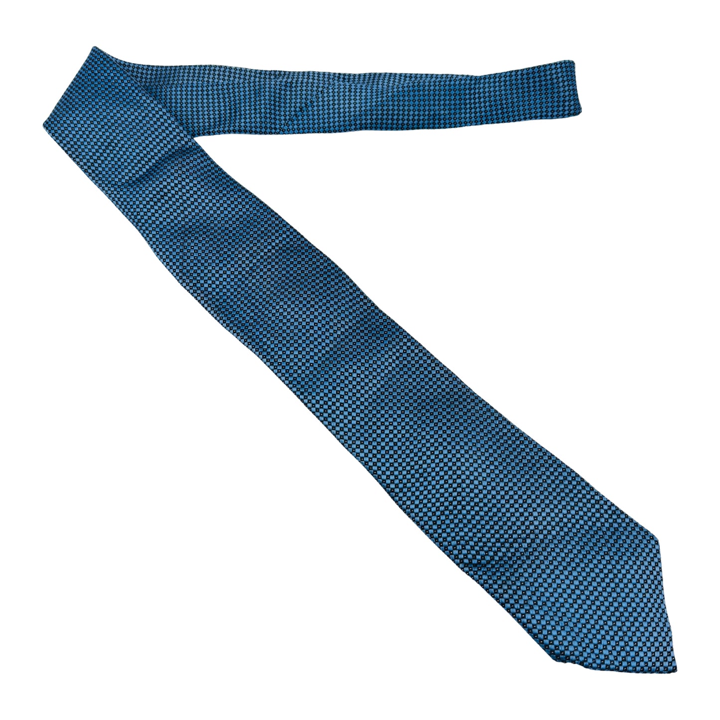 Moncrief London Blue 'Geometric Pattern' Tie (Size Regular)