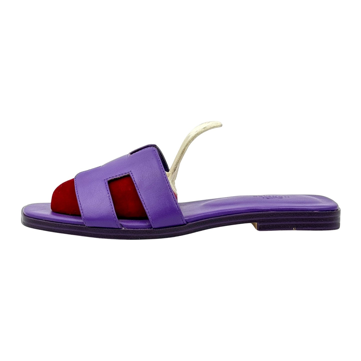 Hermès Women's Oran Purple Sandal Slippers (Size 39)